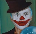 Opkins clown(huile)